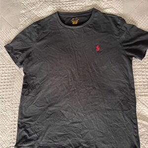 Polo by Ralph Lauren Black Short Sleeve Crew Tee with Red Pony